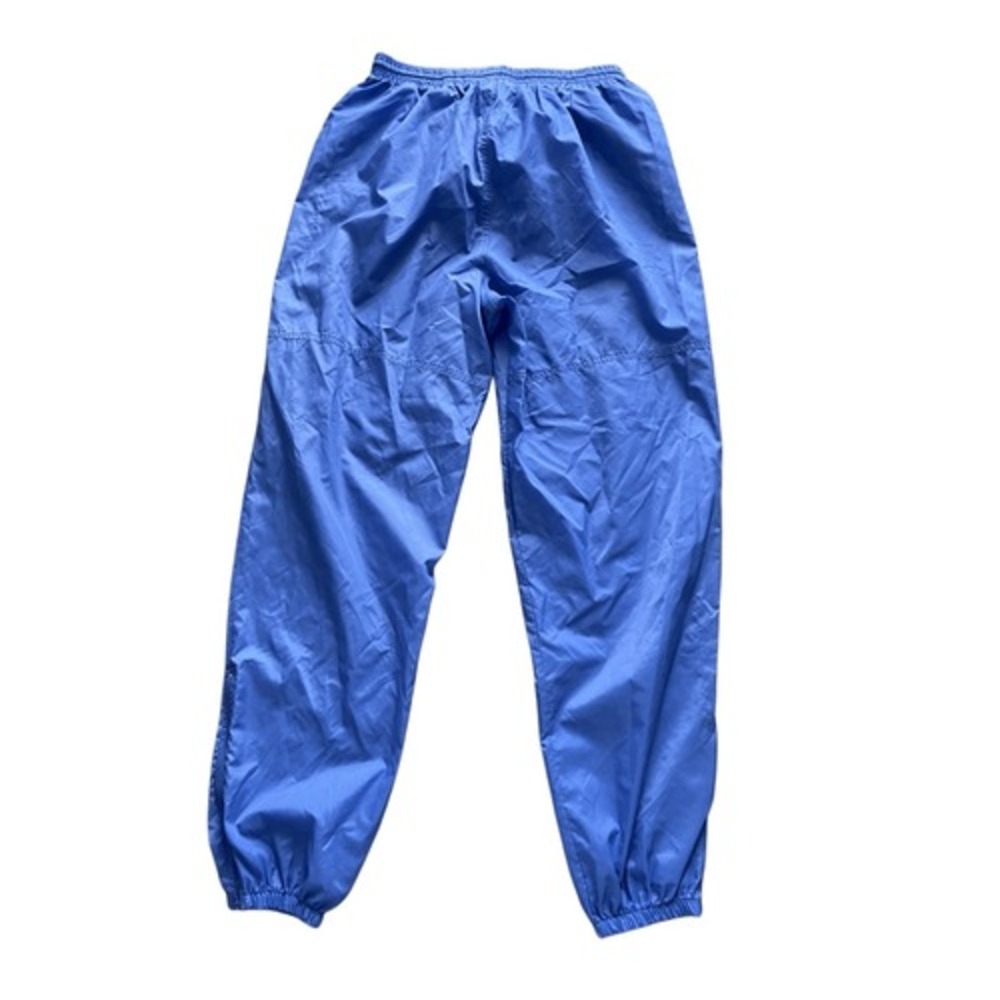 Vintage Women's Nike Blue Nylon Track Pants Size L  Zippers  Made in Singapore
